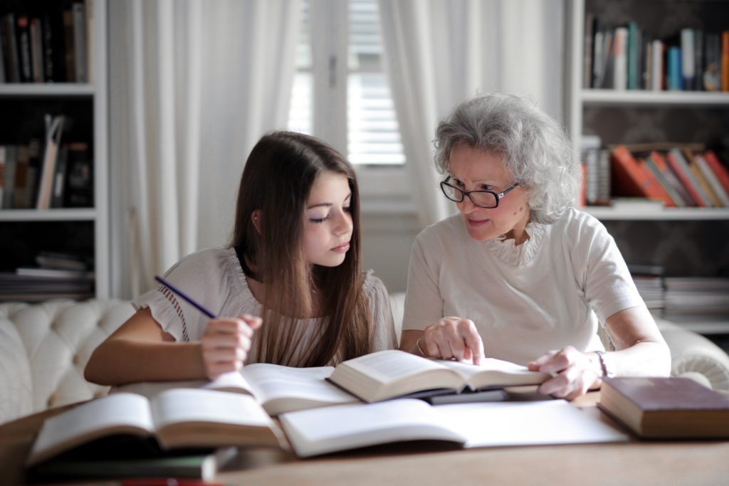 student with tutor