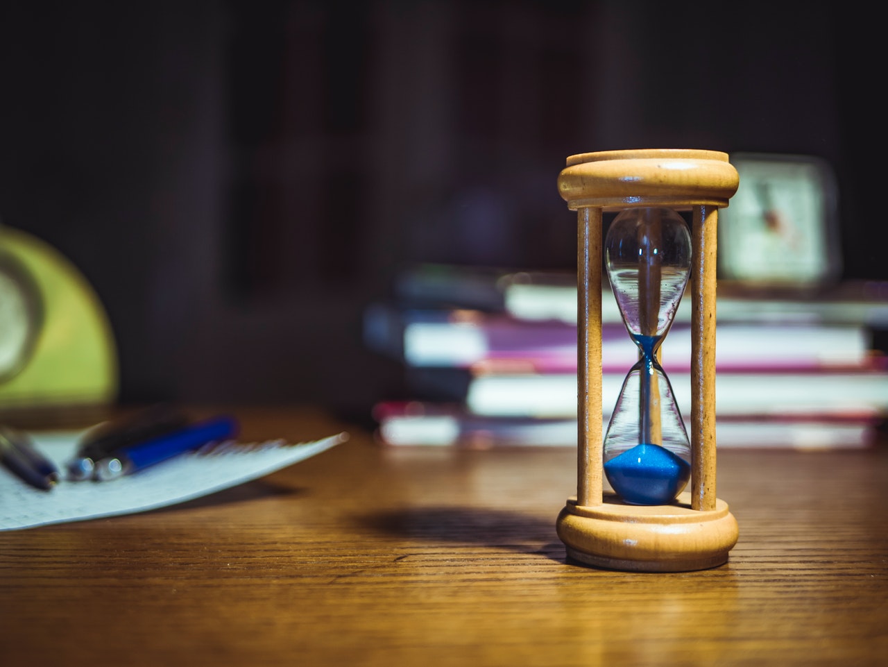 wooden sand timer